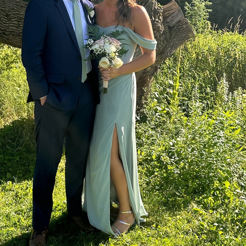 Azazie Agave Green Bridesmaid Dress